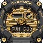 GA-900AG Reloj G-Shock Hombre Resina Negro y Dorado - Detalle de esfera