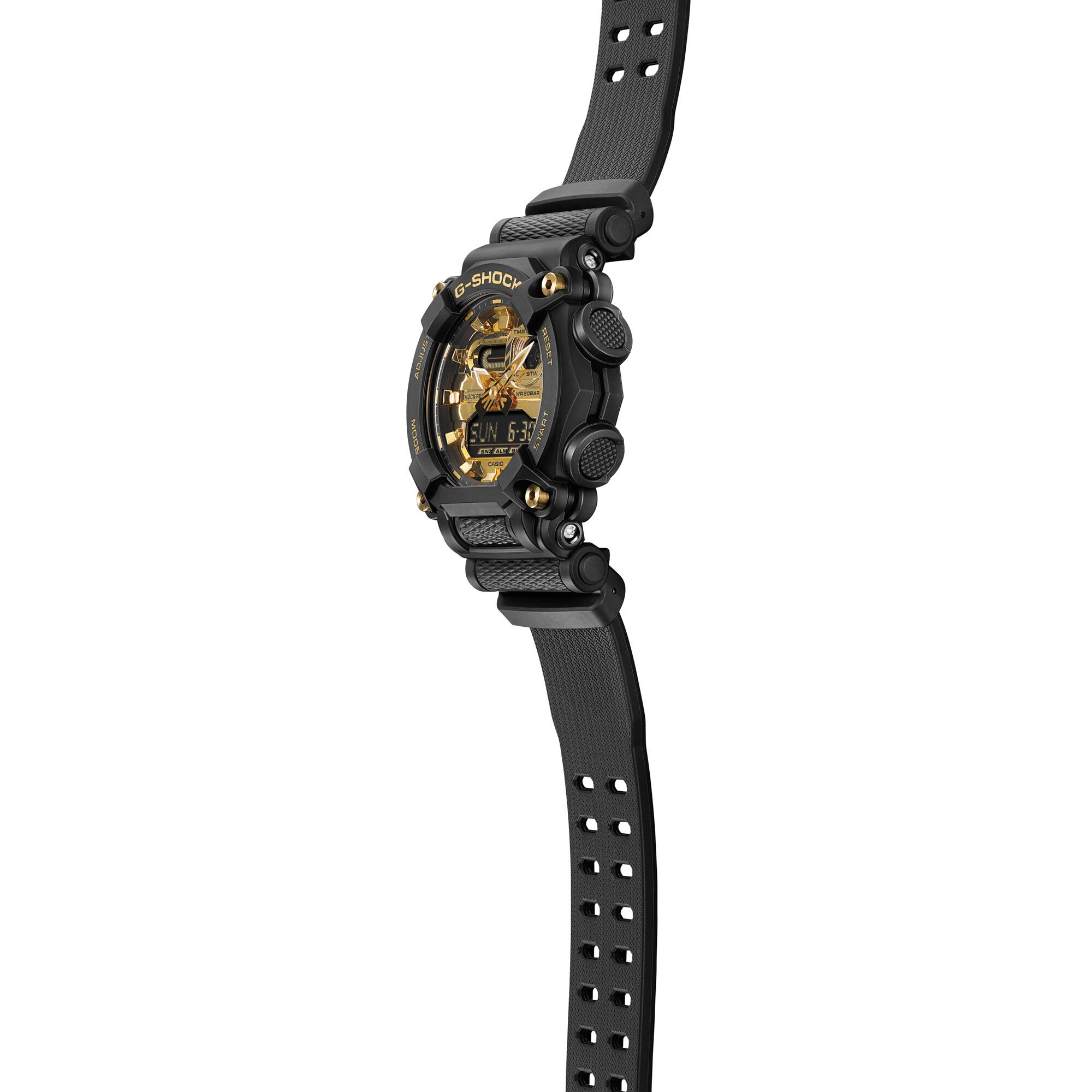GA-900AG Reloj G-Shock Hombre Resina Negro y Dorado - Vista 5