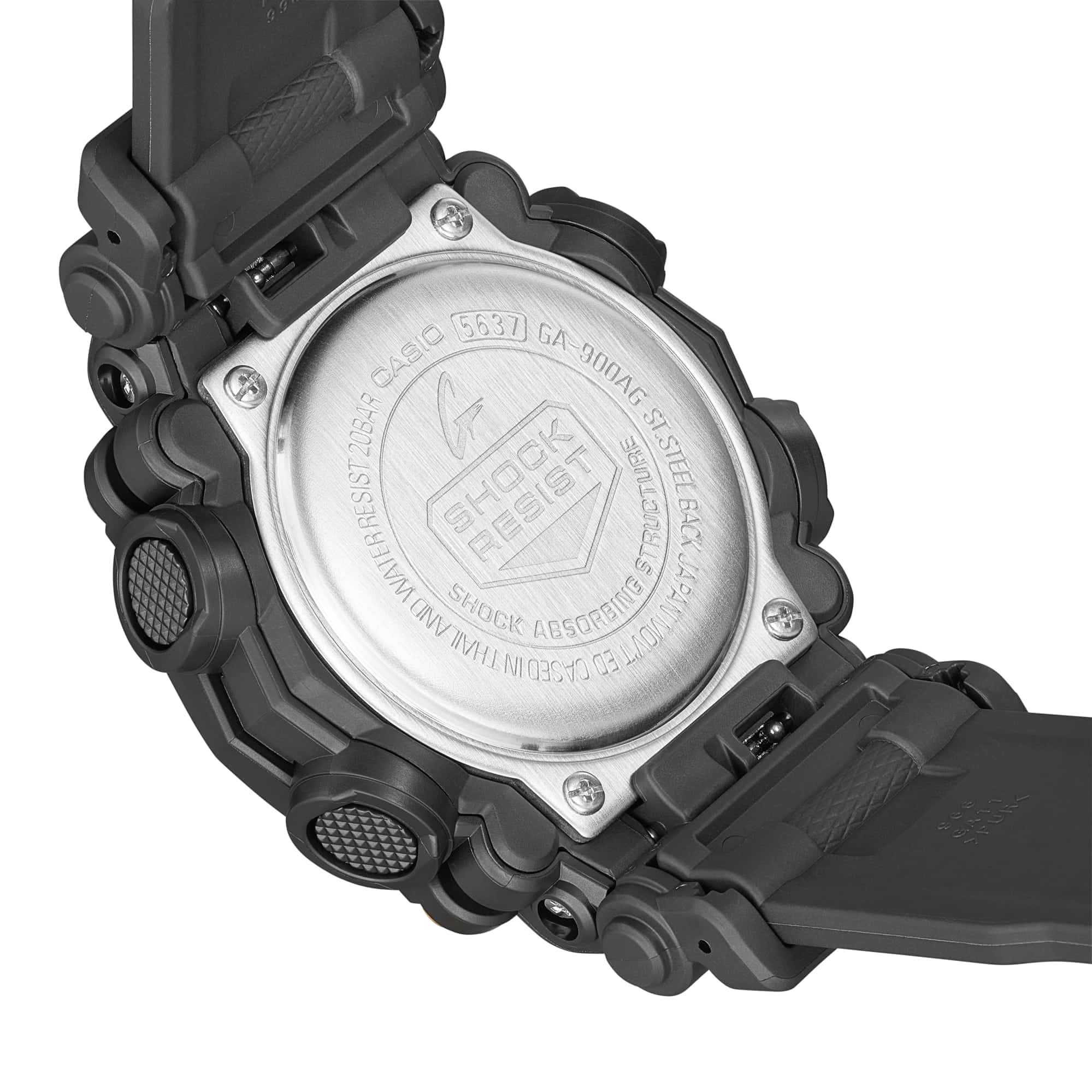GA-900AG Reloj G-Shock Hombre Resina Negro y Dorado - Vista 6