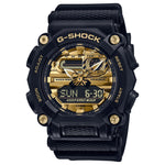 GA-900AG Reloj G-Shock Hombre Resina Negro y Dorado
