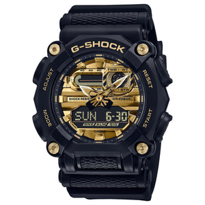 GA-900AG-1A Reloj G-Shock Hombre Resina Negro y Dorado