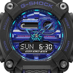 GA-900VB Reloj G-Shock Ana-Digi Hombre Resina Negro Esfera - Detalle de esfera
