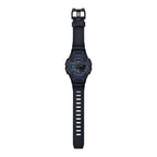 GA-B001CBR Reloj G-Shock Hombre Correa Resina Negro Púrpura - Vista lateral