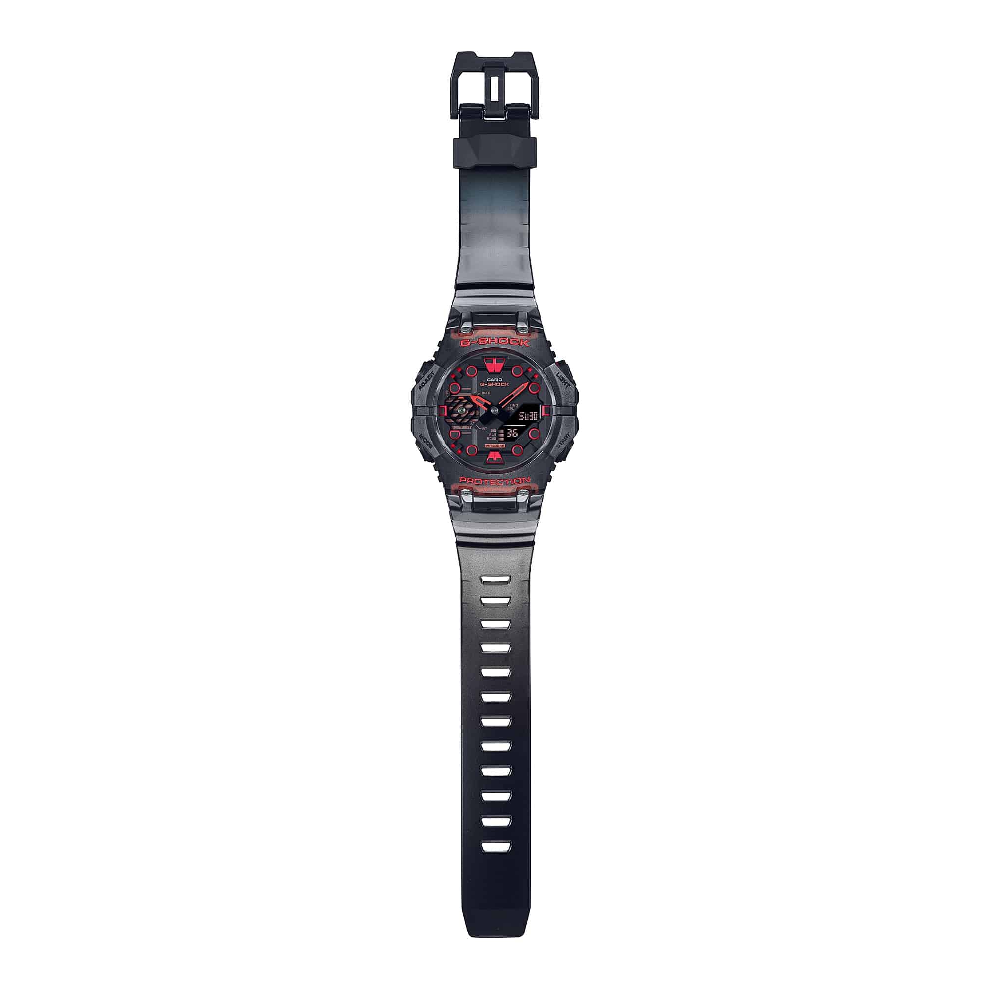 GA-B001G Reloj G-Shock Hombre Resina Negro Rojo Bluetooth - Vista trasera