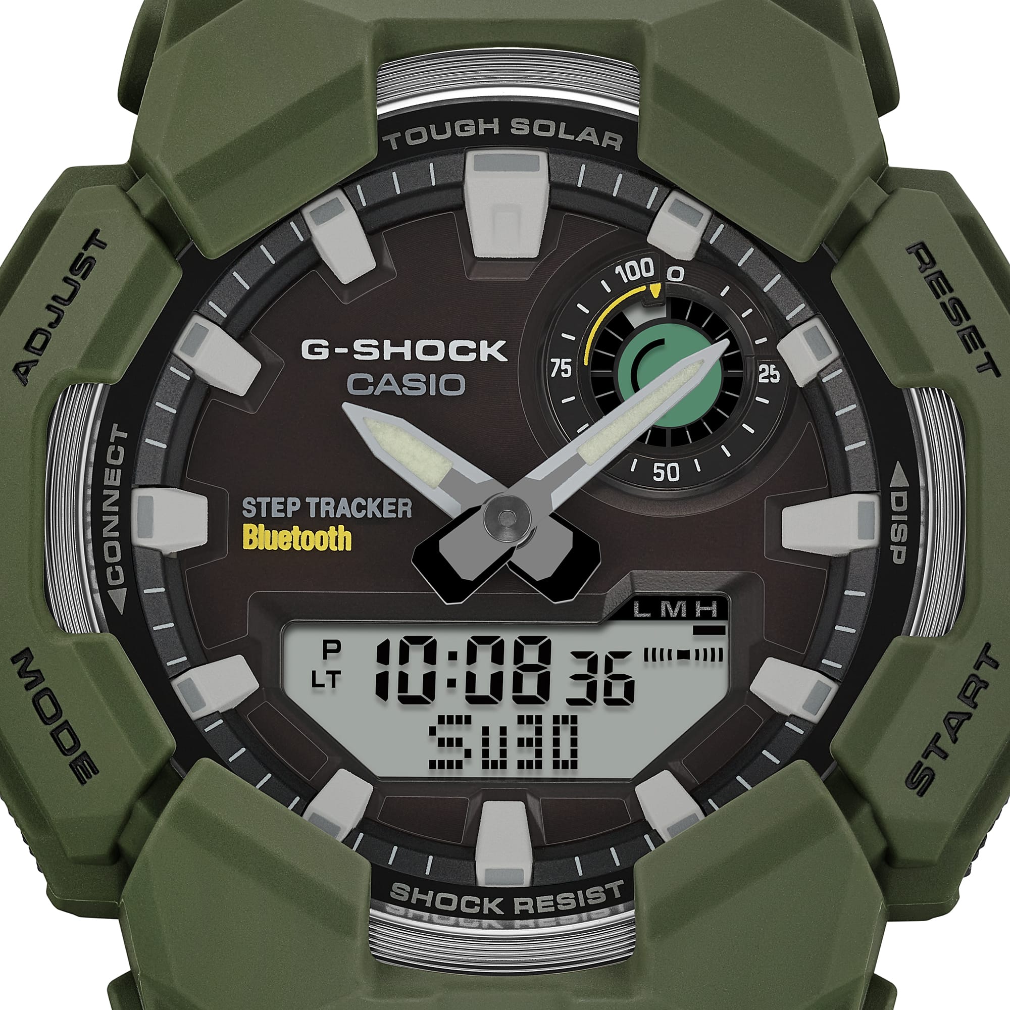 GA-B010 Reloj G-Shock Hombre Resina Verde Militar - Vista trasera