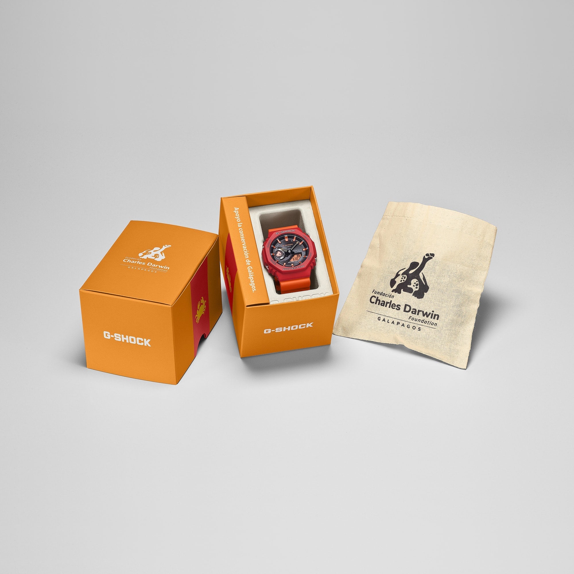 GA-B2100DF Reloj G-Shock Hombre Resina Rojo y Naranja - Vista 5