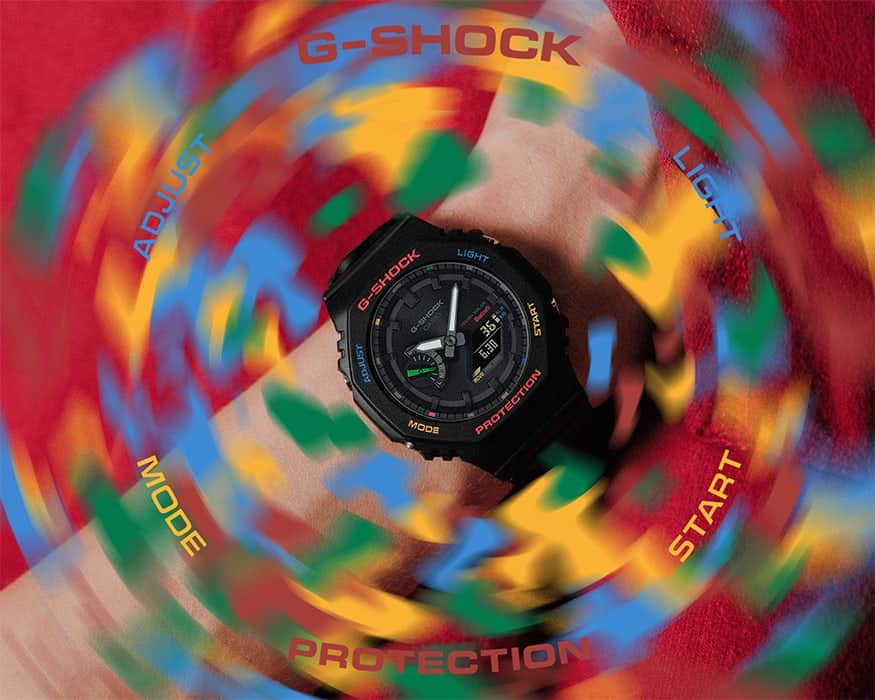 GA-B2100FC Reloj Casio G-Shock Hombre Resina Negro - Detalle de esfera