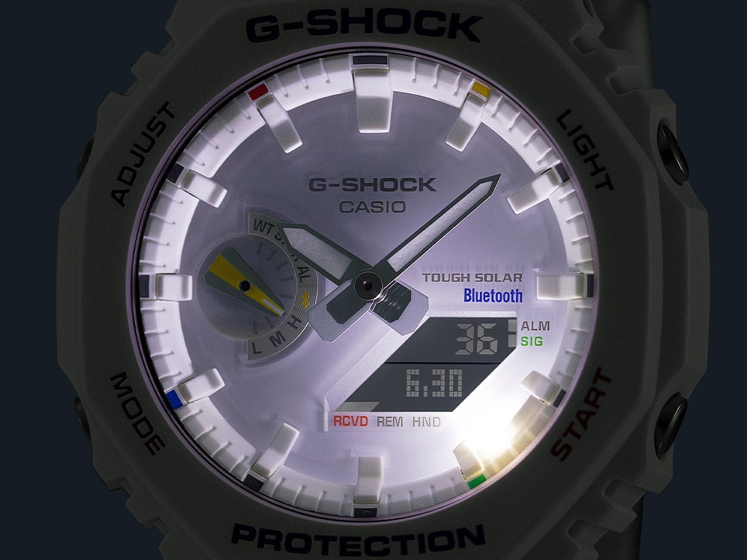 GA-B2100FC Reloj G-Shock GA-2100 Hombre Resina Blanca - Vista trasera
