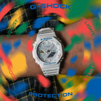 GA-B2100FC Reloj G-Shock GA-2100 Hombre Resina Blanca - Detalle de esfera