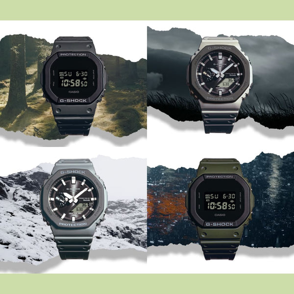 GA-B2100LUU Reloj G-Shock GA-B2100 Hombre Resina Gris Claro - Vista lateral