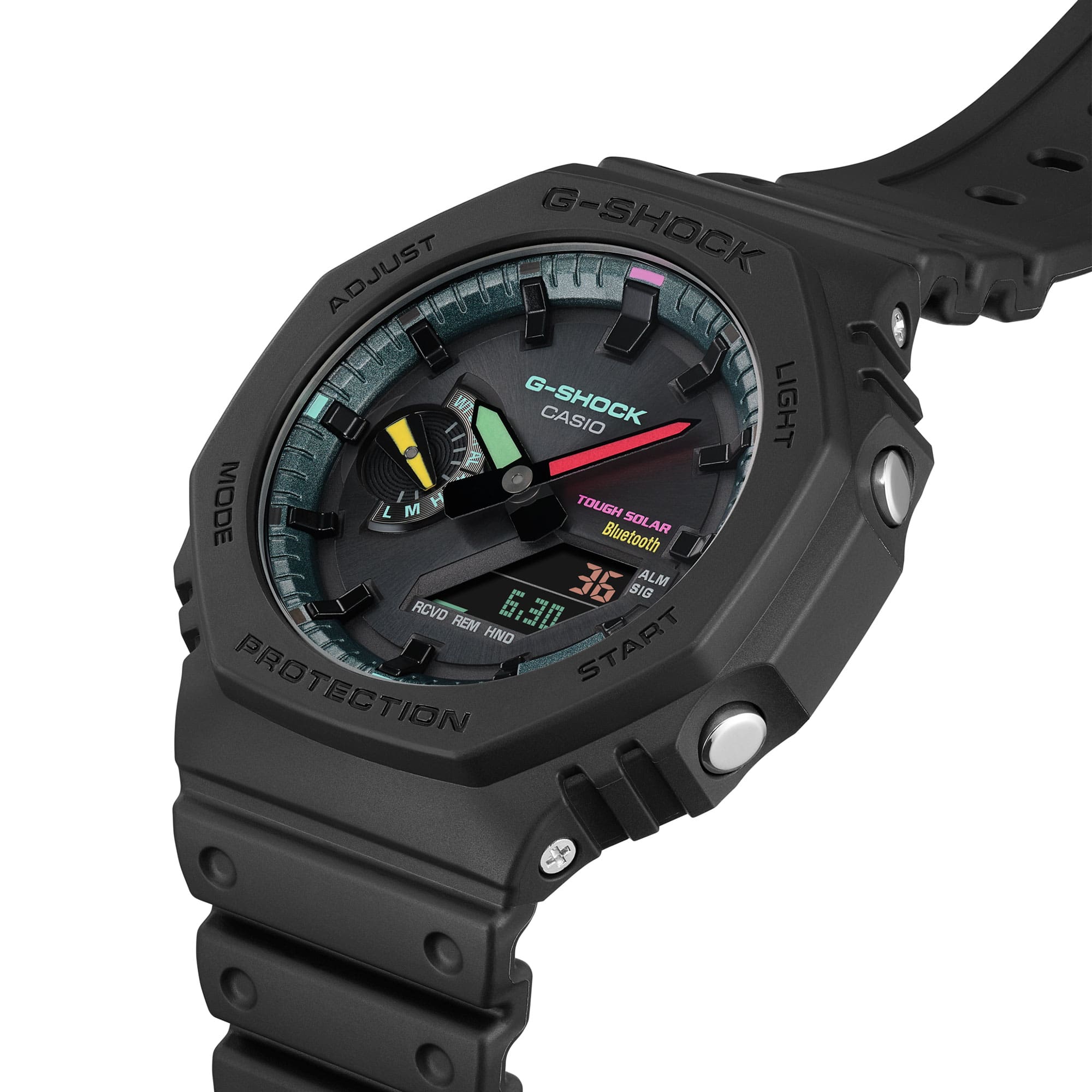 GA-B2100MF Reloj G-Shock GA-B2100 Hombre Resina Negro - Detalle de esfera