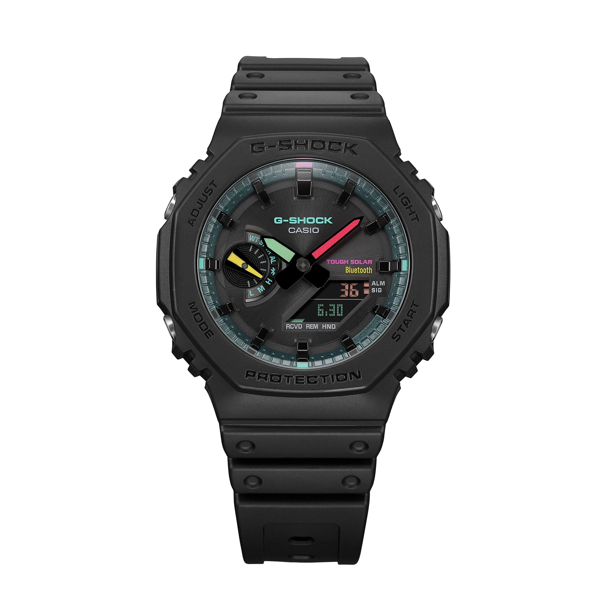 GA-B2100MF Reloj G-Shock GA-B2100 Hombre Resina Negro - Vista lateral