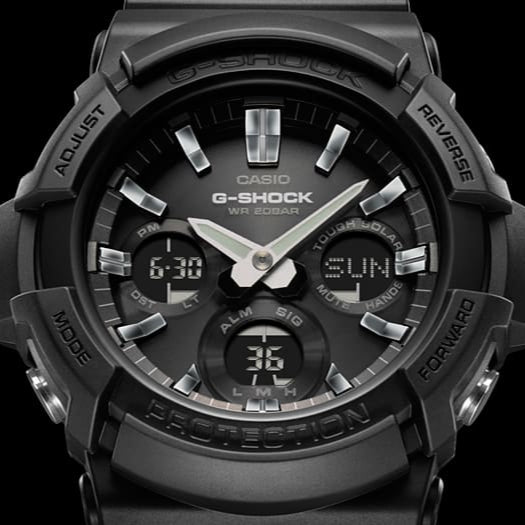 100B-1A2CF Reloj G-Shock de caballero pulsera de resina 42 mm - Vista lateral