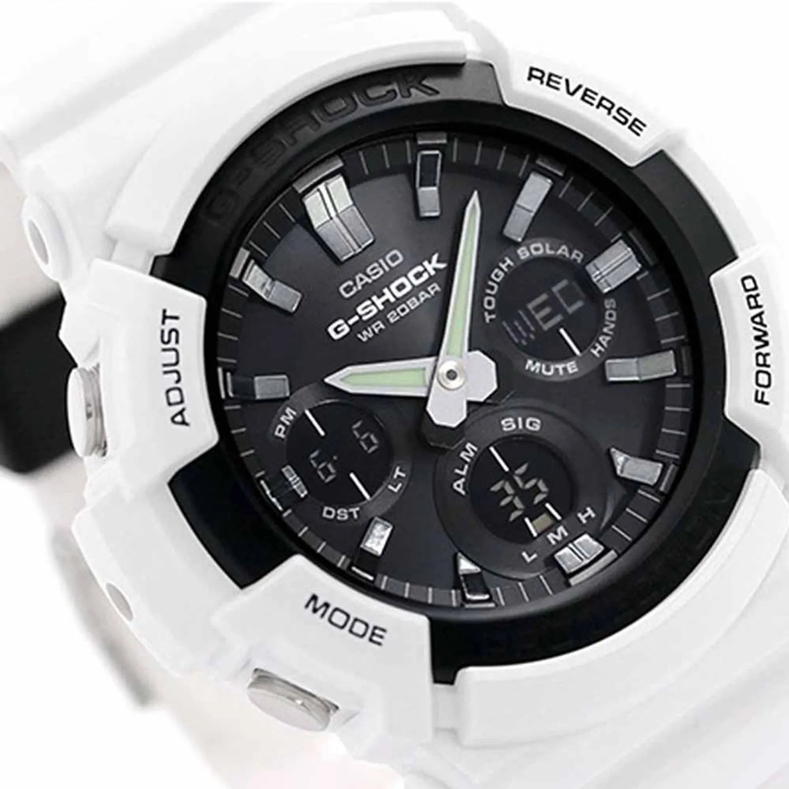 100B-7ACF Reloj G-Shock de hombre correa de caucho 42 mm - Detalle de esfera