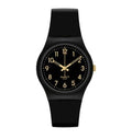 Reloj Swatch Golden Tag Unisex Silicona Negro - Reloj original en Guatemala