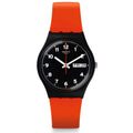 RED Reloj Swatch Originals Gent Unisex Correa Resina Naranja - Reloj original en Guatemala