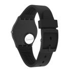 Reloj Swatch Over Black de hombre banda de resina 34 mm - Detalle de esfera