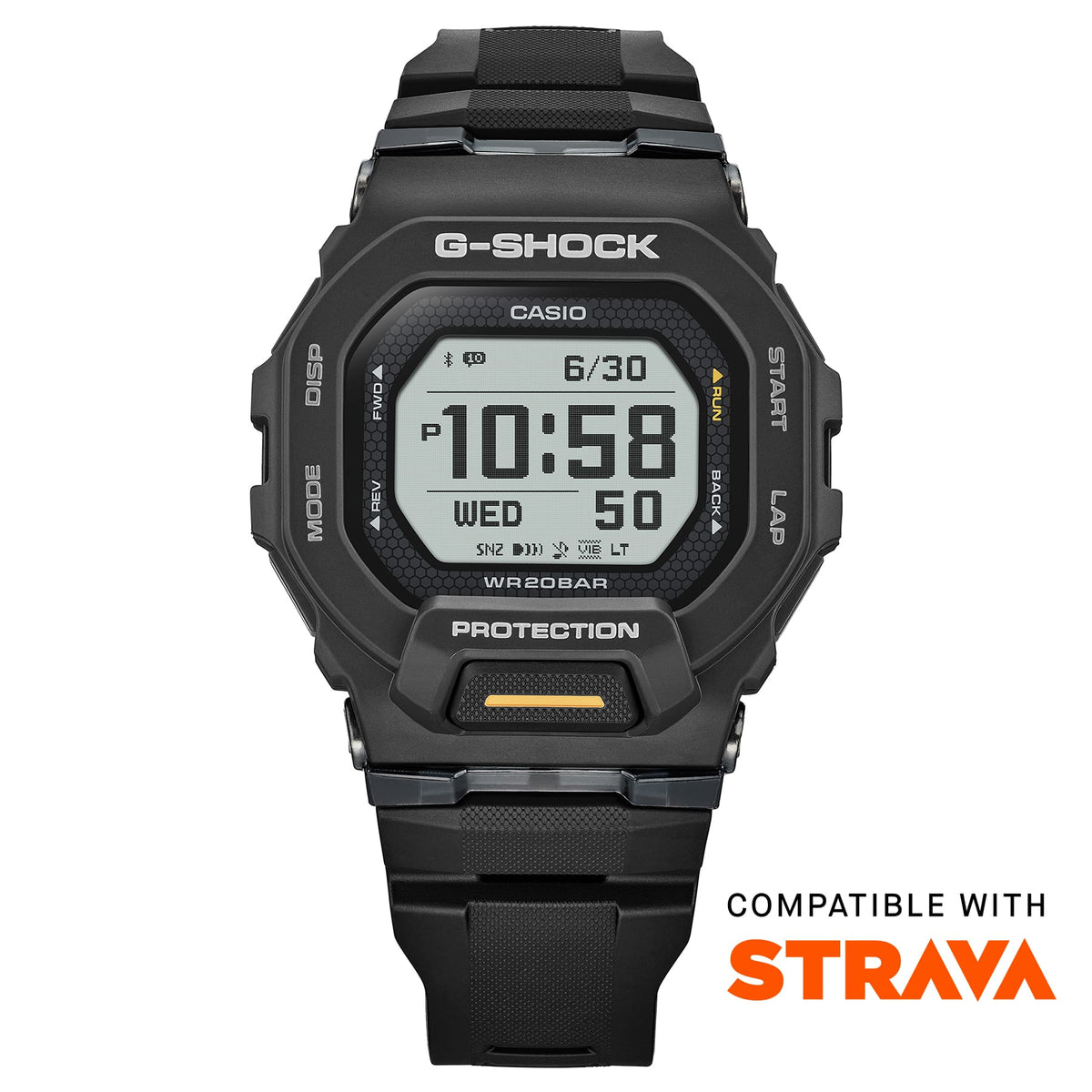 GBD-200-1A1 Reloj G-Shock de hombre correa de resina negra