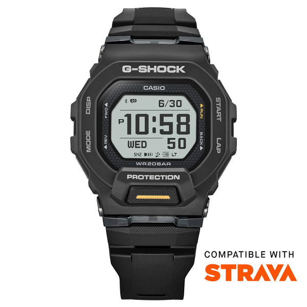 GBD-200-1A1 Reloj G-Shock G-Squad de hombre correa de resina negra