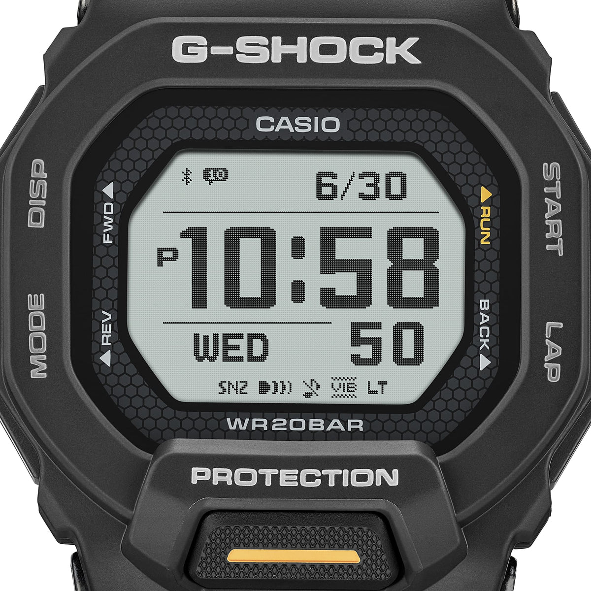 GBD-200-1A1 Reloj G-Shock de hombre correa de resina negra