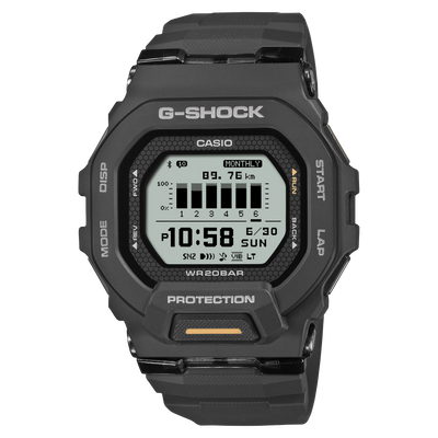 GBD-200-1A1 Reloj G-Shock G-Squad de hombre correa de resina negra
