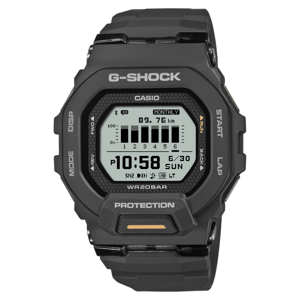 GBD-200-1A1 Reloj G-Shock G-Squad de hombre correa de resina negra