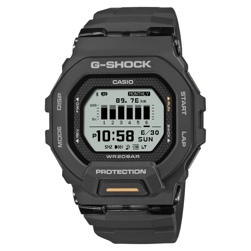 GBD-200-1A1 Reloj G-Shock de hombre correa de resina negra