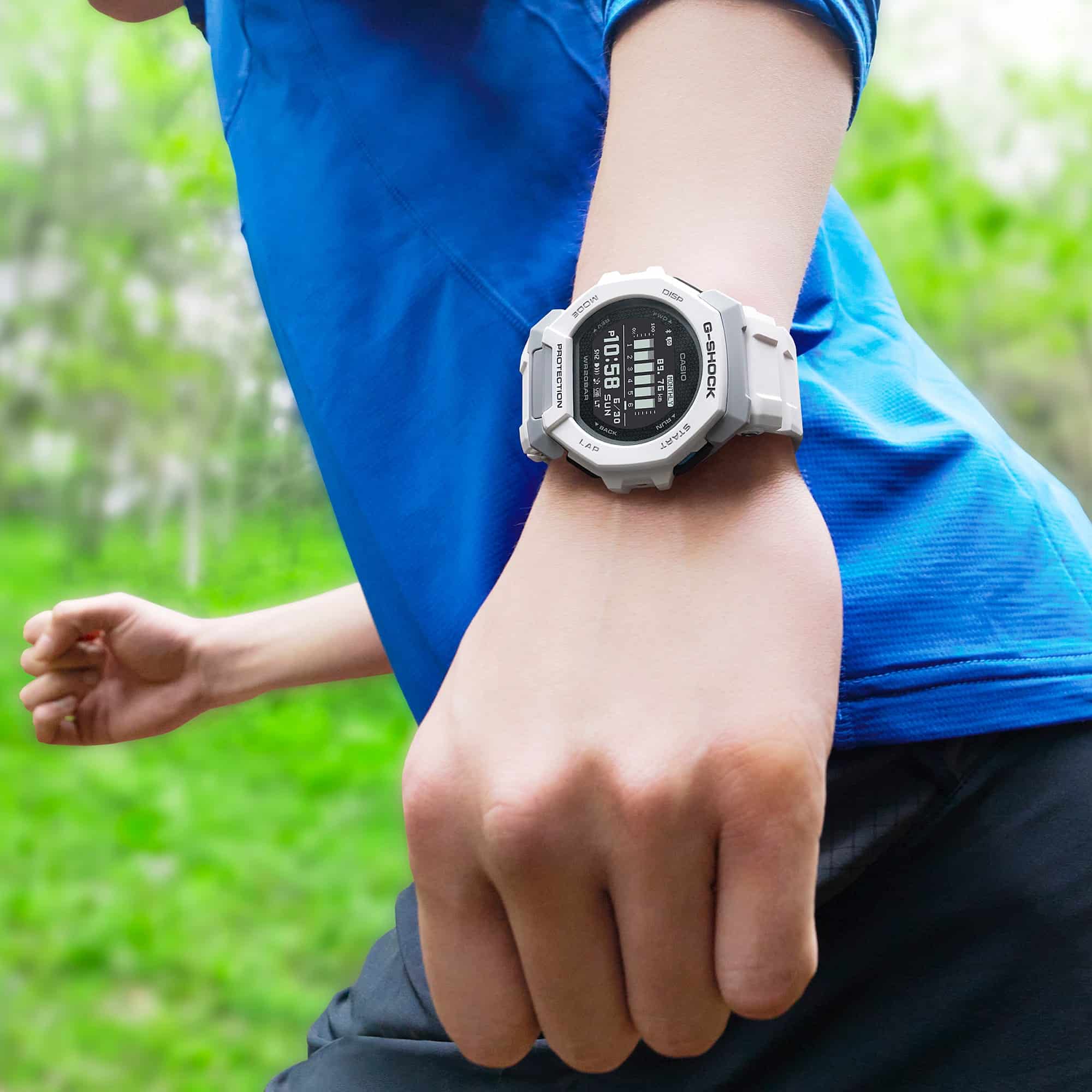 GBD-300-7 G-Shock para hombre pulsera de caucho con bluetooth