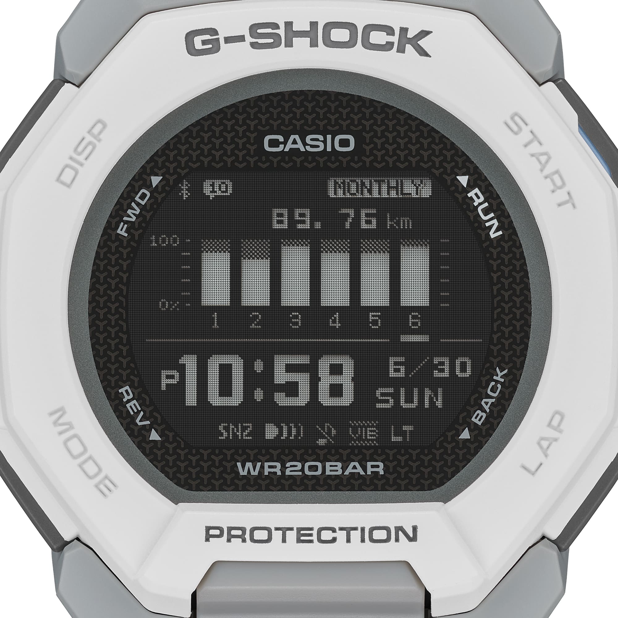 GBD-300-7 G-Shock para hombre pulsera de caucho con bluetooth