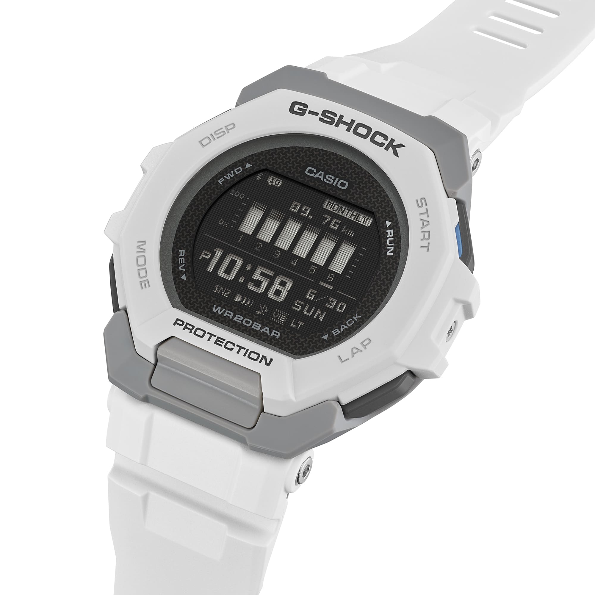 GBD-300-7 G-Shock para hombre pulsera de caucho con bluetooth