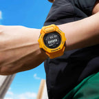 300 Reloj G-Shock Hombre Resina Amarillo - Detalle de esfera