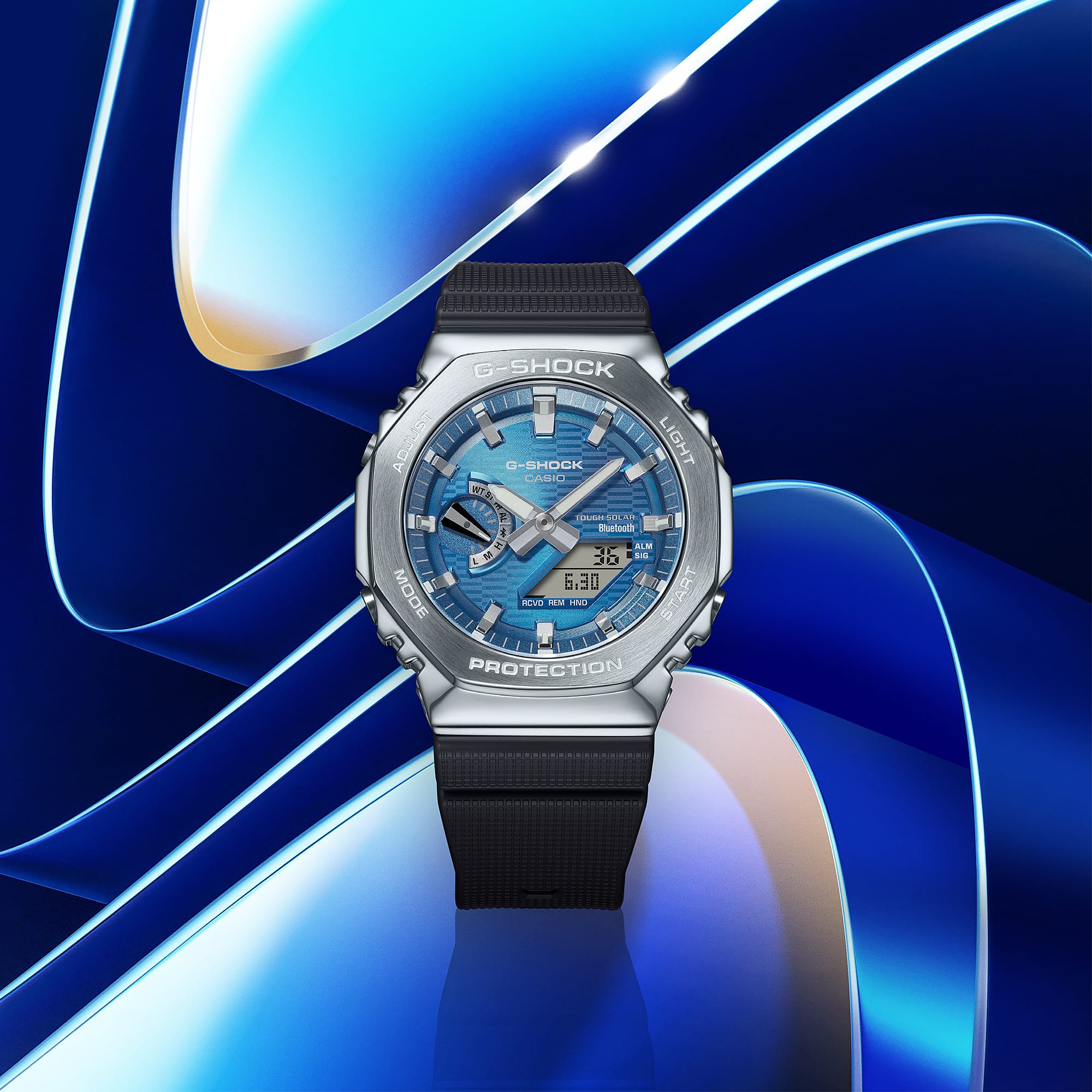 2100A-2B Reloj G-Shock de hombre correa de silicona - Vista 5
