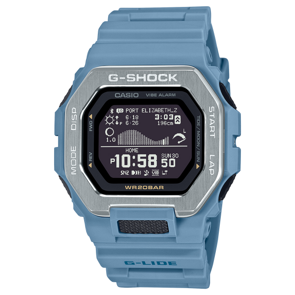 100 Reloj G-Shock G-LIDE Hombre Correa Resina Azul - Reloj original en Guatemala