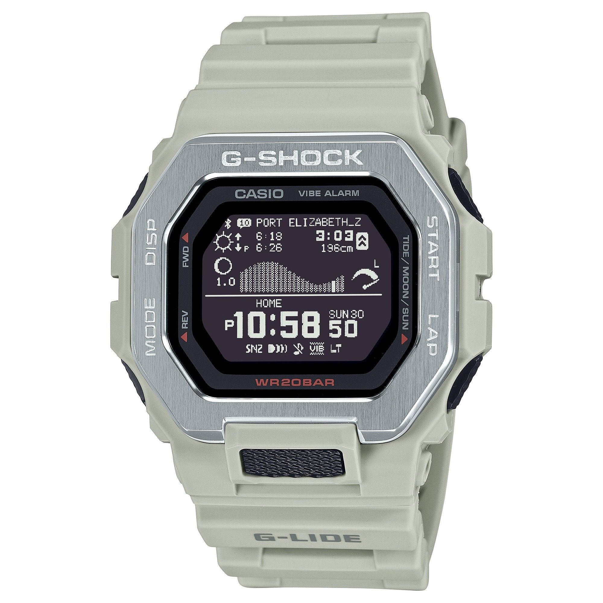 100 Reloj G-Shock G-LIDE Hombre Resina Greige - Reloj original en Guatemala