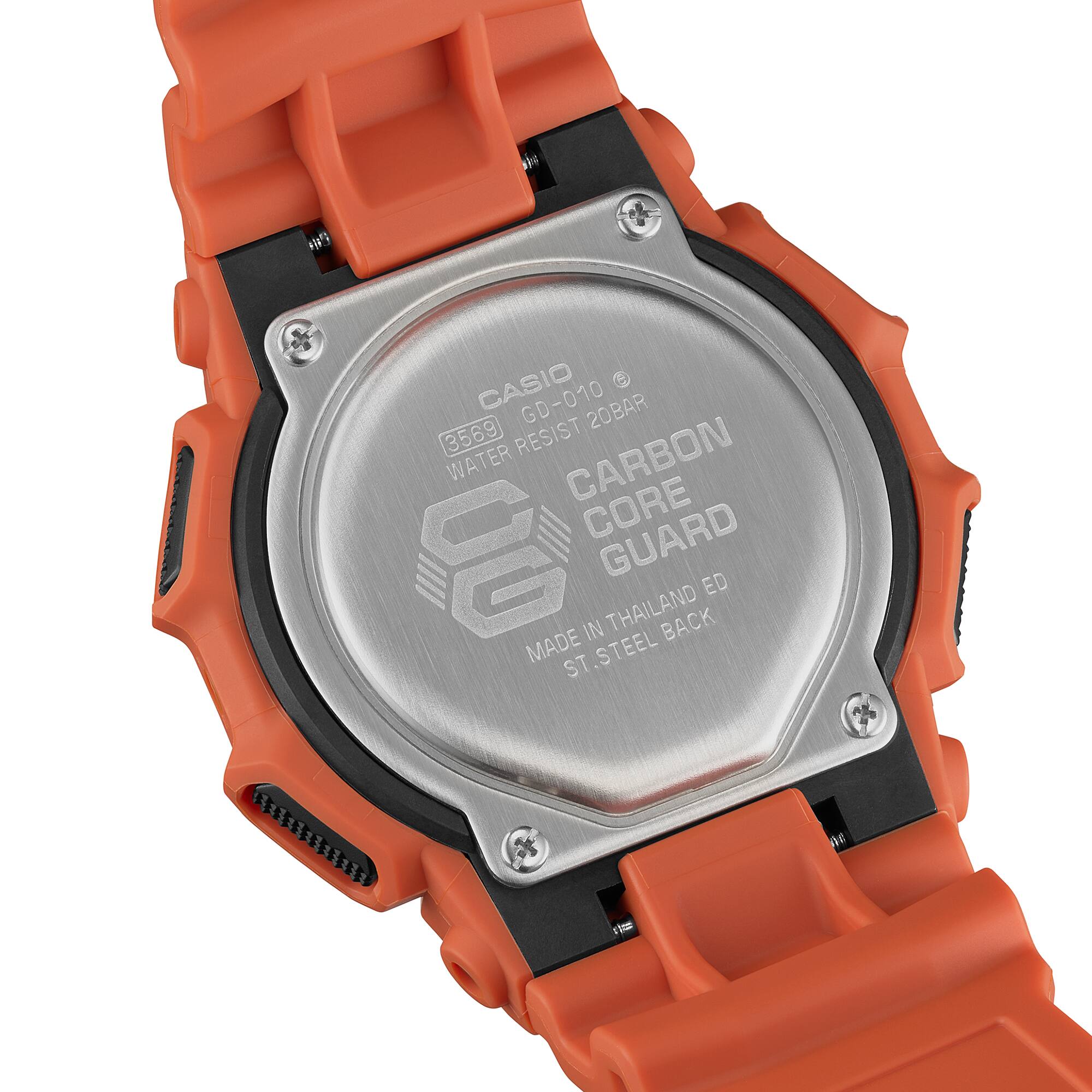 GD-010-4 Reloj G-Shock Hombre Resina Naranja - Vista 5
