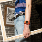GD-010-4 Reloj G-Shock Hombre Resina Naranja - Vista lateral