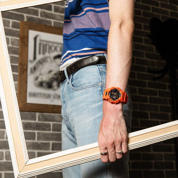 GD-010-4 Reloj G-Shock Hombre Resina Naranja - Vista lateral