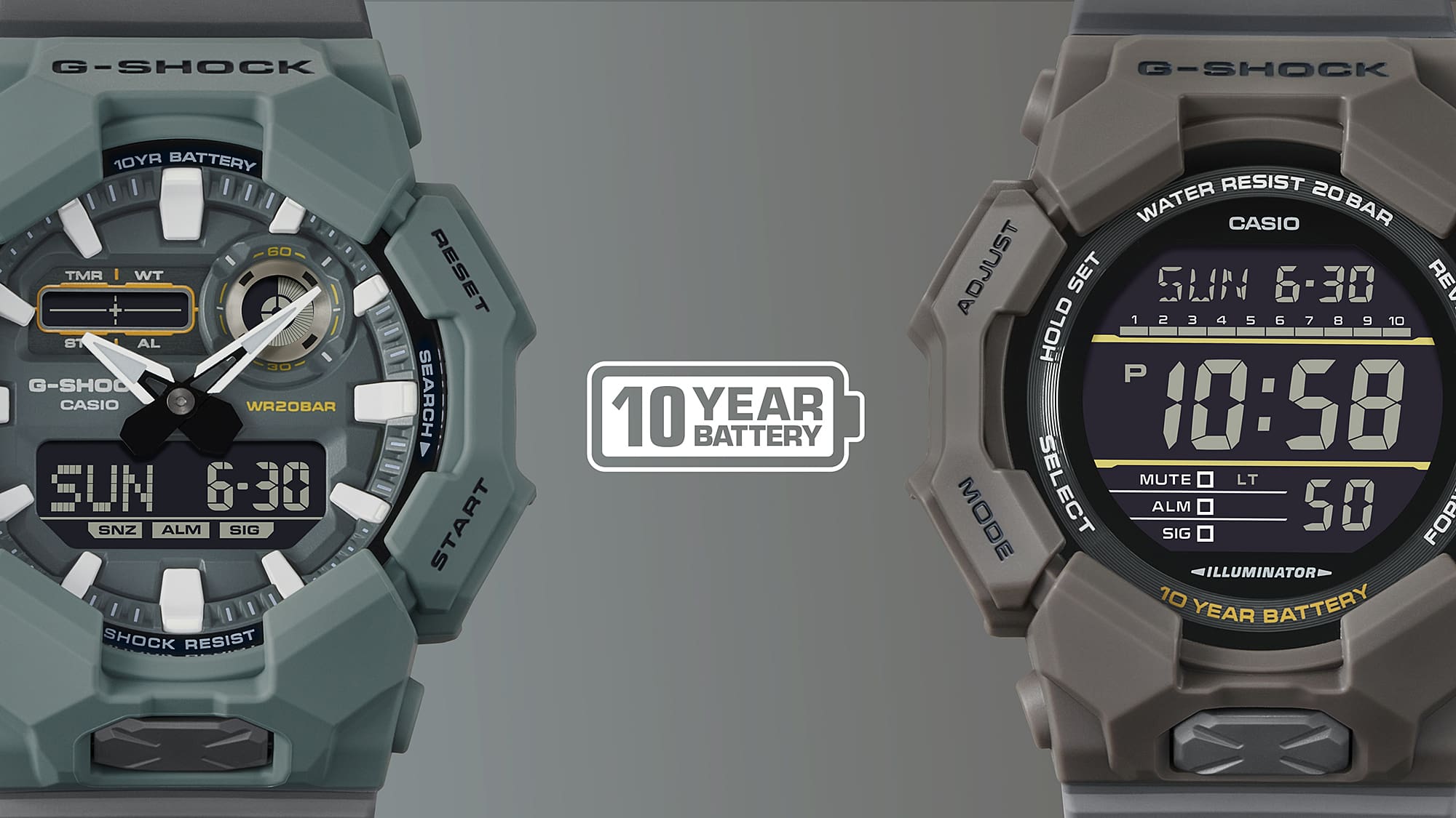 GD-010CE Reloj G-Shock Hombre Correa de Tela Marrón - Vista 6