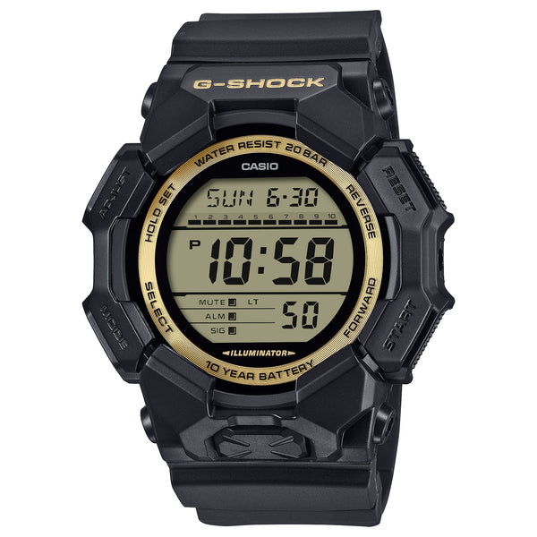 GD-010GB-1A9 Reloj G-Shock Digital Hombre Resina Negro Dorado - Reloj original en Guatemala