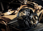 GD-100GB Reloj G-Shock Hombre Resina Negro Dorado - Vista lateral