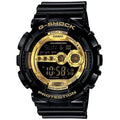 GD-100GB Reloj G-Shock Hombre Resina Negro Dorado - Reloj original en Guatemala