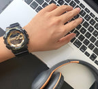 GD-100GB Reloj G-Shock Hombre Resina Negro Dorado - Vista 5