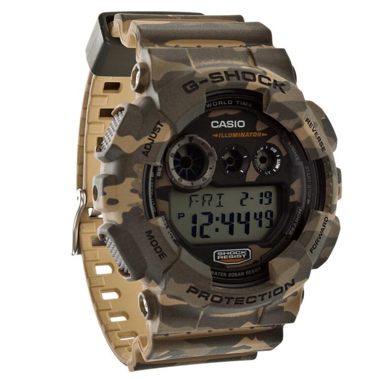 GD-120CM Reloj G-Shock Hombre Resina Camuflaje - Vista trasera