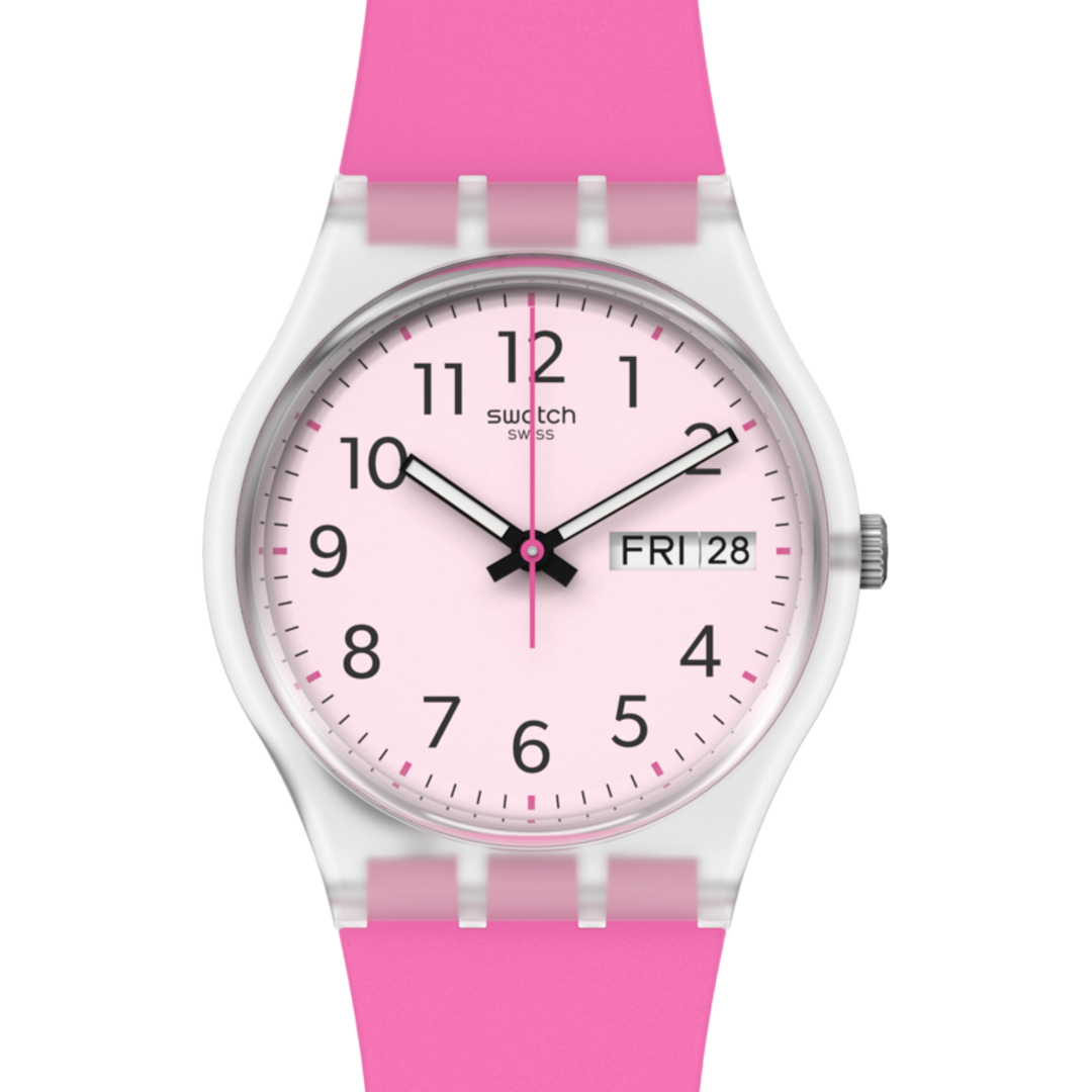 Reloj Swatch Rinse Repeat Pink Mujer Silicona Rosa - Vista 6