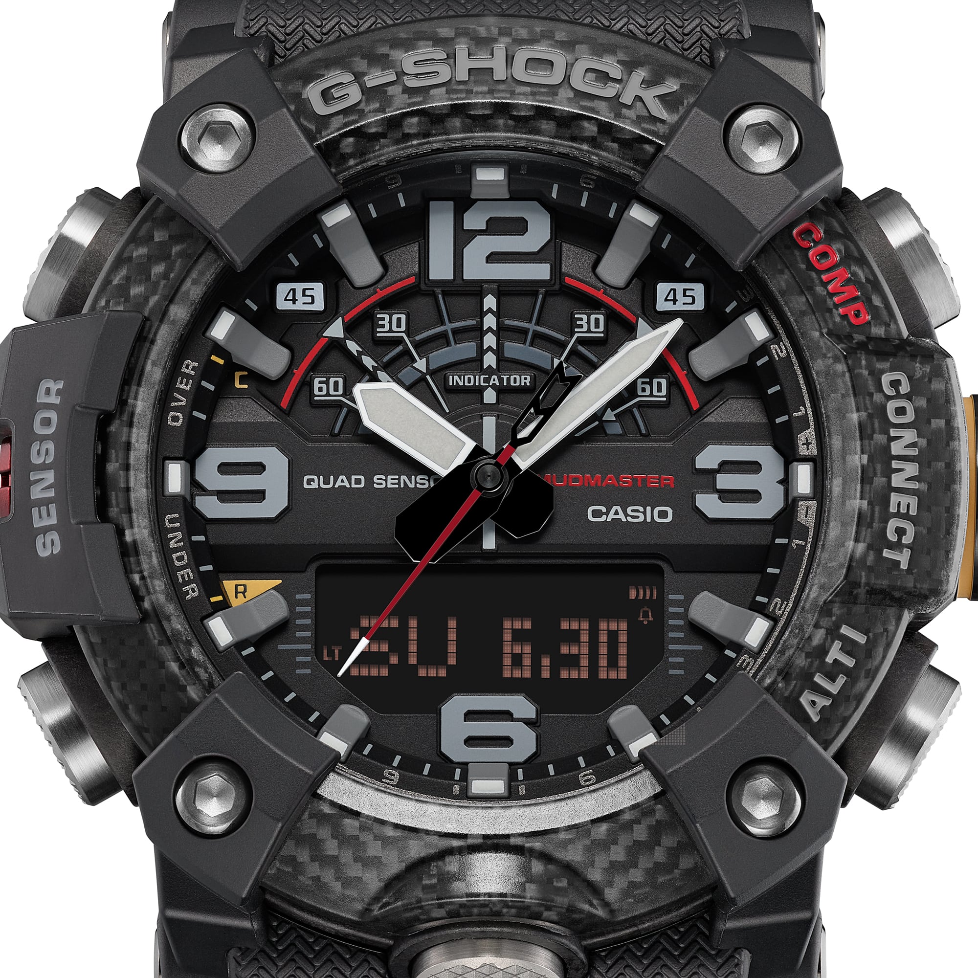 GG-B100X-1A Reloj G-Shock mudmaster Master of G de hombre correa de resina bluetooth - Vista trasera