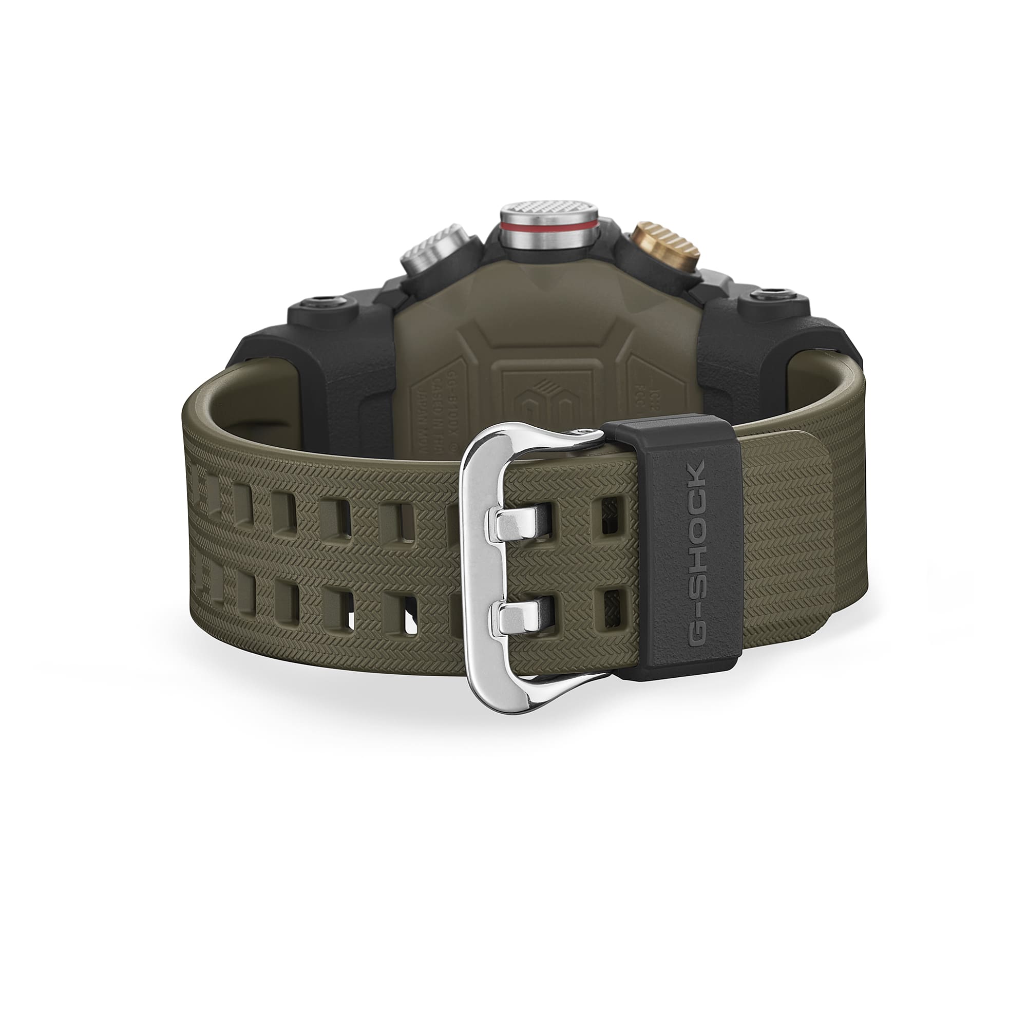 GG-B100X-1A3 Reloj G-Shock mudmaster Master of G de hombre correa de silicona - Detalle de esfera