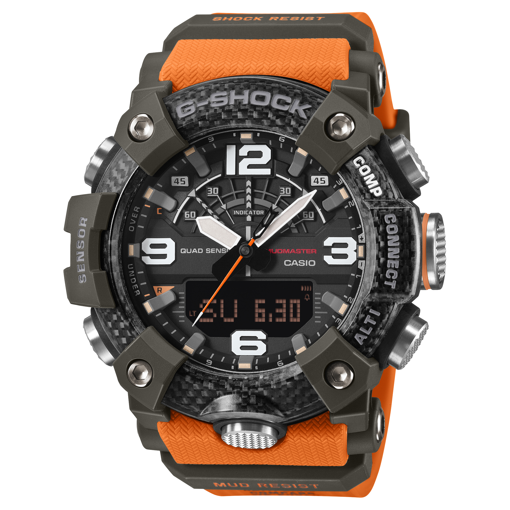 GG-B100X-1A9 Reloj G-Shock Mudmaster master of G de hombre correa de caucho - Reloj original en Guatemala