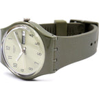 Reloj Swatch Originals Gent Unisex Resina Verde Oliva - Vista lateral