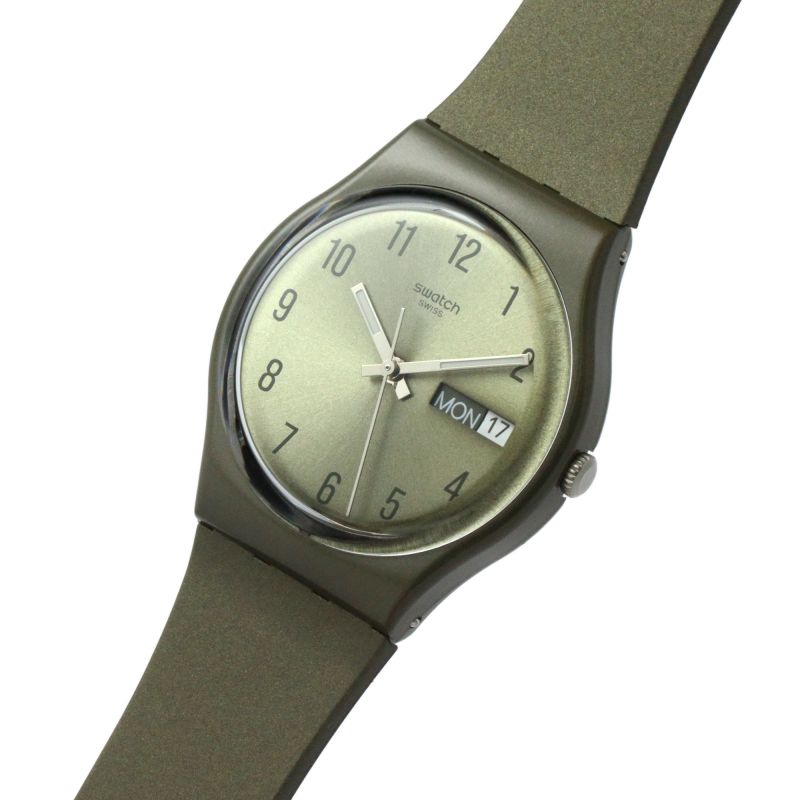 Reloj Swatch Originals Gent Unisex Resina Verde Oliva - Vista trasera