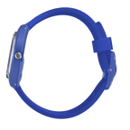 Reloj Swatch Blurry Blue de dama pulsera de caucho - Vista lateral